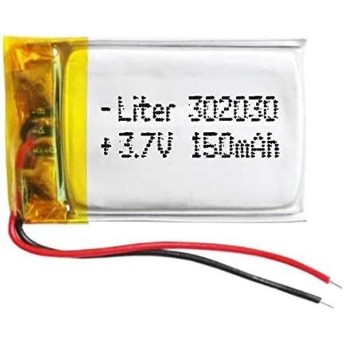 Batterie Lipo 3.7v 150mah 0.555wh 1s 5c Liter Energy Battery Pour L'électronique Rechargeable Téléphone Portable Smartwatch Gps-Ne Convient Pas À La Radiocommande 32x20x4mm (150mah|302030).[D36]