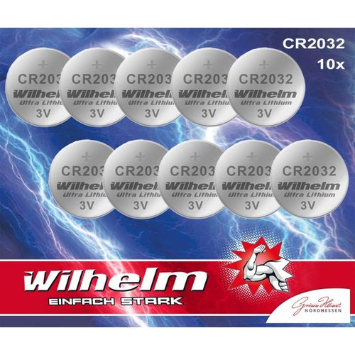 10 Piles Bouton Pile Cr 2032 Batterie Au Lithium Haute Performance Cr2032