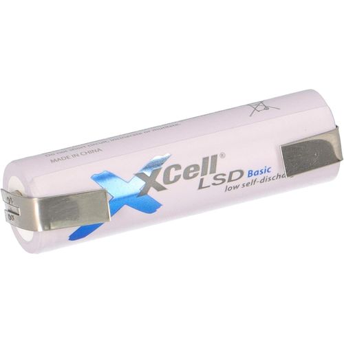 Batterie Mignon Aa 2100 Mah 1,2 V Nimh Low Self Discharge Lr06 Avec Cosse À Souder En U Rechargeable À Courant Élevé