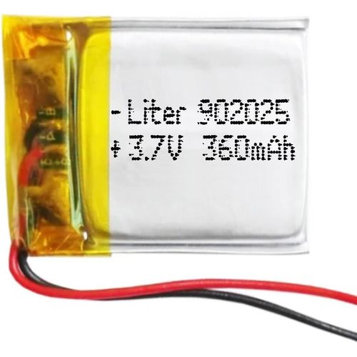 Batterie 902025 Lipo 3.7v 360mah 1.332wh 1s 5c Liter Energy Battery Pour L'électronique Rechargeable Téléphone Portable Smartwatch Gps-Ne Convient Pas À La Radiocommande 27x20x9mm (360mah|902025)
