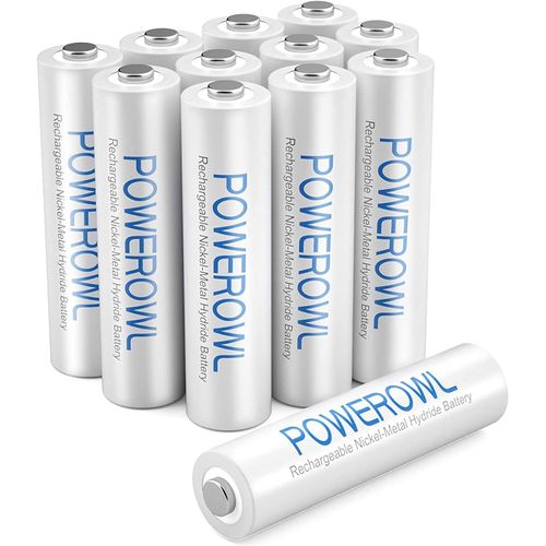 Piles Aaa Rechargeables,1000mah 1,2v Ni-Mh Accu Aaa 1200 Cycles,Faible Auto-Décharge Pile Avec Emballage Écologique Lot De 12