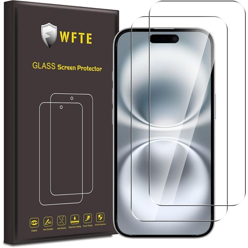 [Lot De 2 Verre Trempé Pour Iphone 16 6.1,0,26mm Film De Protection D'écran Avec Haute Transparence À 99%,Anti-Trace Protecteur Avec Dureté 9h Glass
