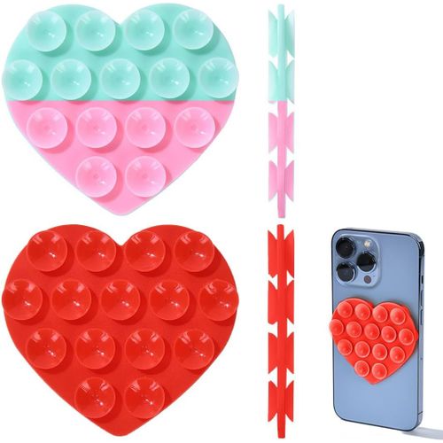 Supports À Ventouse En Silicone Pour Téléphone Portable-Utilisation Polyvalente-Ventouse Autocollante-Support À Ventouse Pour Téléphone Portable-Pour Tous Les Modèles De,2 Pièce