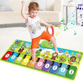 110x36cm Tapis de piano musical pour enfants Toddlers Tapis de danse de  clavier de sol avec 8 sons d'animaux Baby Mat Jouets éducatifs