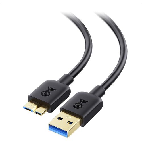 Cable Disque Dur Externe 3m (Cable USB 3.0 vers Micro B,Câble Disque Dur Externe),Noir