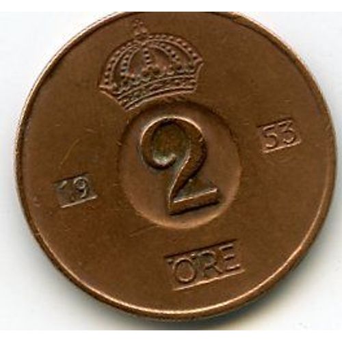 Suède 2 Ore 1953