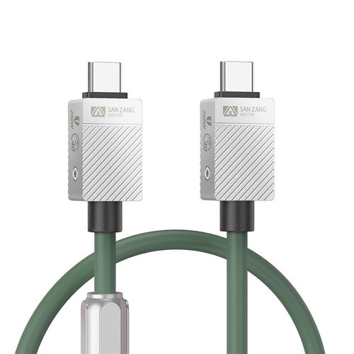 Câble 240 W USB-C vers USB-C pour Thunderbolt 4 (0,5 m) Transfer de données 40Gpbs,écran 8K/Dual 4K Type-C Câble compatible avec Thunderbolt 4/3 USB 4 pour MacBook Type-C,Station d' accueil,vert