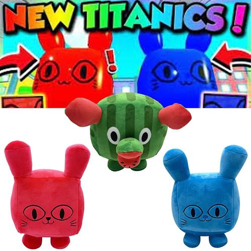 Pet Simulator X Ballon Chat En Peluche Titanic Ballon Chat Doux Poupée Jouet Enfants Enfants Cadeau Bleu