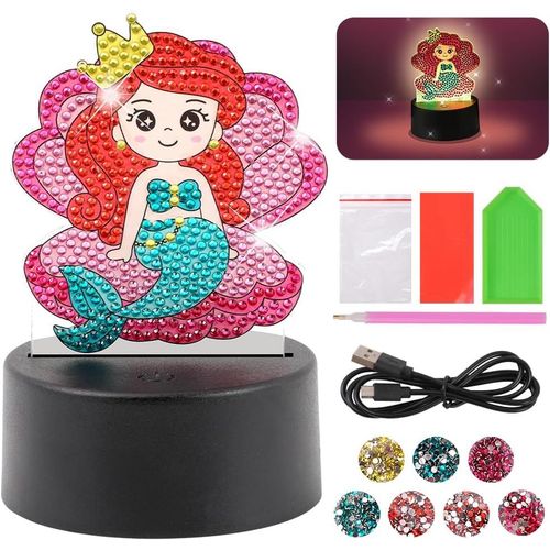 KALANKA-Creatif Cadeau Fille 3-8 Ans, Kit de 3D Diamond Painting Enfant, Activités Manuelles Enfants, Jouets Peinture Artisanale pour 5 6 7 8 9 10 Ans, Idée Cadeau Anniversaire