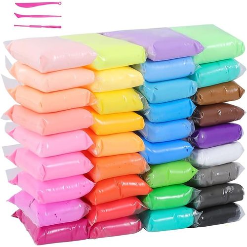 Kalanka-36 Couleurs Argile À Modeler, Argile De Modélisation Ultra-Clay,Pâte À Modeler À Séchage À L'air,Avec Accessoires,Meilleur Cadeau Enfant Pour Enfants Et Adultes Jouets Cadeaux