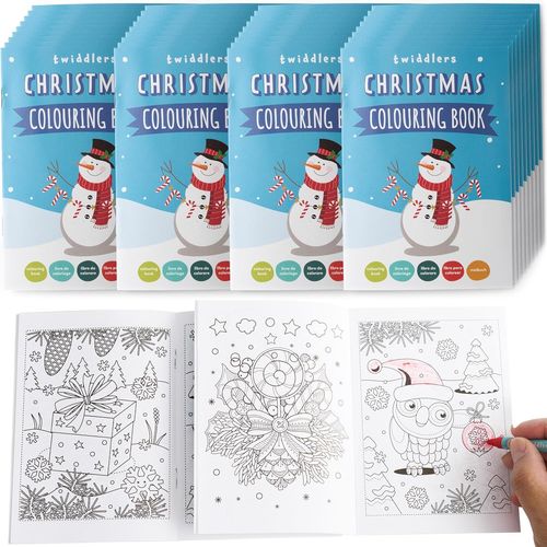 KALANKA-36 Mini Livres de Coloriage de Noël, Petits Cahier Coloriage pour Enfants - Activité de Noël, Pochettes Surprise, Calendrier de l'Avent, Anniversaires