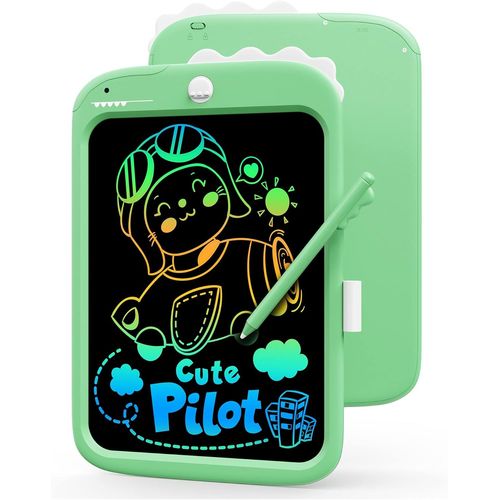 KALANKA-Tablette D'écriture LCD 10 Pouces Cadeau pour Filles Jouets Garçons de 3 4 5 6 7 ans Tableau Dessin Enfant à Peindre Ardoise Magique Jouets Educatifs Cadeau pour Anniversaire Noël Festival