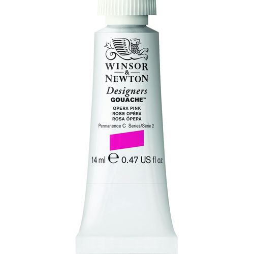KALANKA-Designers Gouache - Peinture Gouache pour le Dessin, L'illustration, le Design - Aquarelle Opaque, Tube de 14ml, Couleur Rose Opera Nuance Jaune Row