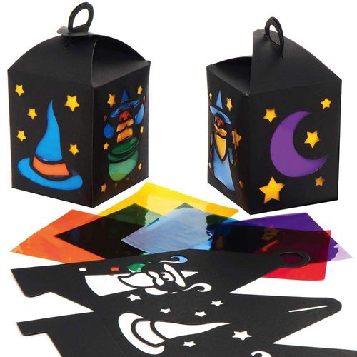 KALANKA-AX203 Kits De Lanternes Magiques - Paquet De 4, À Décorer Et Exposer Pendant La Saison D¿Halloween