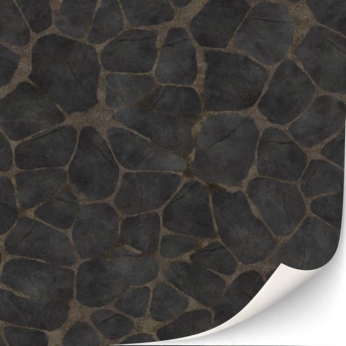 KALANKA-Lot de 3 feuilles de dalles autocollantes pour maison de poupée - Échelle 1:12 (mosaïque de roches volcaniques)