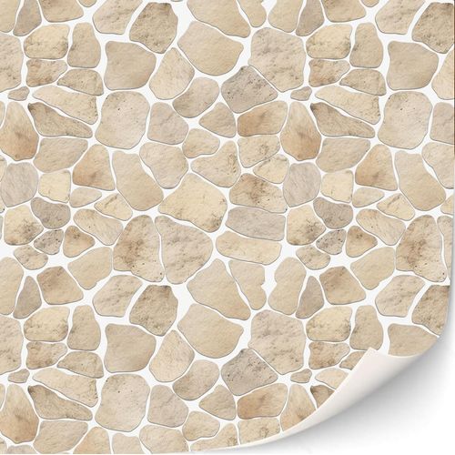 KALANKA-Lot de 3 feuilles de carrelage autocollantes pour maison de poupée - Échelle 1:12 (mosaïque grès)