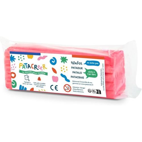 KALANKA-- Pate a modeler Made in France - Pate qui ne seche pas - Pain de 300g (Rose)