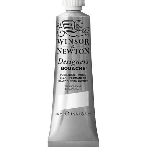 KALANKA-Designers Gouache - Peinture Gouache pour le Dessin, L'illustration, le Design - Aquarelle Opaque, Tube de 37ml, Couleur Blanc Permanent