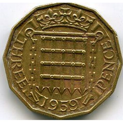 Angleterre 3 Pence 1959
