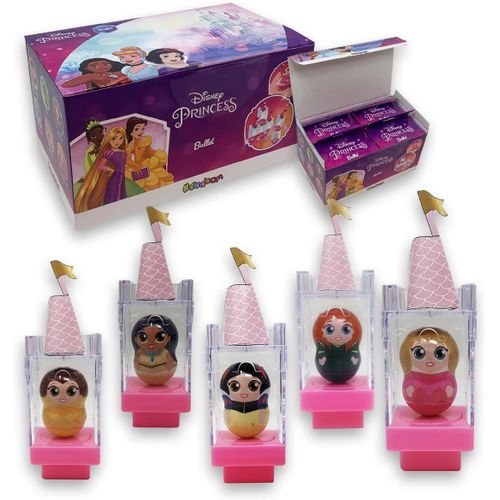 KALANKA-Sbabam, Funny Box Disney Princess Ballet, Princesses Disney Petites ballerines, 4 pièces, Princesses Disney Poupées avec Château, Jeux pour Enfants Kiosques à journaux, Gadgets Anniversaire E