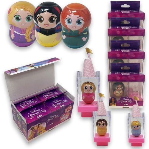 KALANKA-, Funny Box Disney Princess Ballet, Princesses Disney Petites Ballerines, 4 pièces, Princesses Disney Poupées avec Château, Jeux pour Enfants Kiosques, Gadgets Anniversaire Enfants et Cadeau