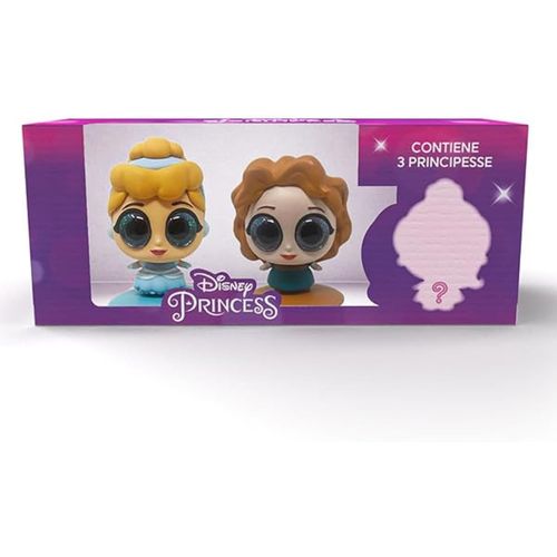 KALANKA-, Disney Princess Toys, Princesses Disney Poupées à Yeux Glitter, 3 Pcs Jeux pour Enfants Kiosques Disney Petites Princesses Disney Gadgets et Cadeau Fille avec Personnage Surprise
