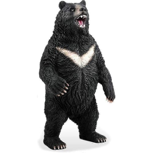 Jouets d'ours noirs simulés, figurines d'animaux, jouets statiques pour enfants