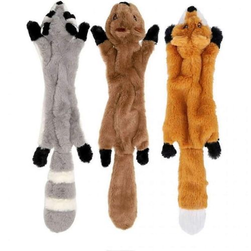 Lot De 3 Jouets Interactifs À Mâcher Pour Chiens, Jouets Couineurs Pour Chiens, Jouets En Peluche Pour Chiens De Petite Et Moyenne Taille