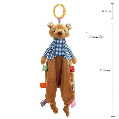 Jouets Pour Bébés : Hochet En Peluche, Lapin Mignon, Jeux Pour Bébés, Couverture En Peluche Douce, Animaux En Peluche, Serviette, Poupée, Jouets Pour Bébés De 0 À 12 Mois-Bière Cm044