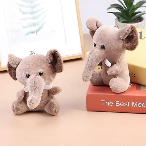1 pièce Éléphant en peluche, cadeau de vacances, mignon animal en peluche, pendentif, poupée, cadeau de Noël-Vert