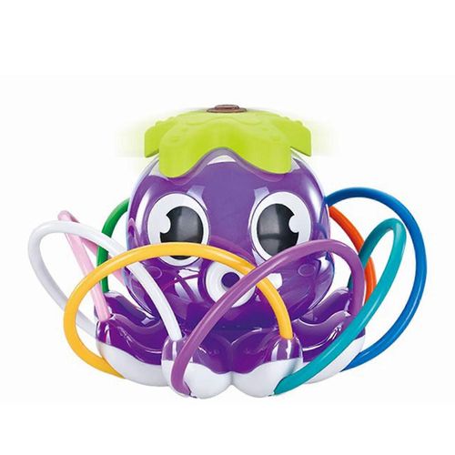 Jouet arroseur pour enfants, 8 tuyaux d'arrosage rotatifs, pieuvre, jouet d'extérieur, pelouse, jardin, plage, sable, eau pour jeux d'été, violet