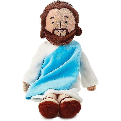 Peluche de 13 pouces Mon ami Jésus, jouet religieux Christ Sauveur Jésus, poupée en peluche, jouets en peluche avec sourire, cadeaux religieux pour garçons et filles (