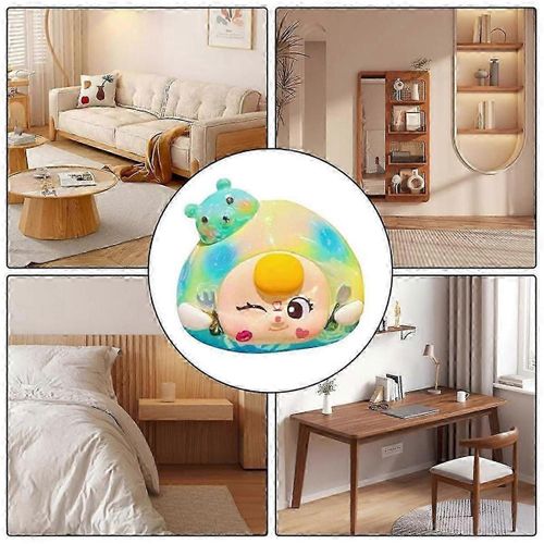 Statue de dessin animé, adorable animal tenant de la nourriture et des jouets, décoration de bureau, nouveauté pour la maison