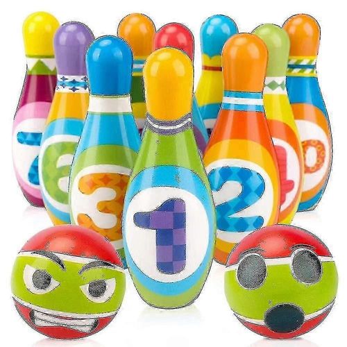 Jeu de quilles pour enfants de 2, 3 et 4 ans, cadeau pour garçons et filles, jouets pour enfants de 2 à 6 ans, jouet d'extérieur pour enfants de 1 à 3 ans, jouet d'apprentissage pour enfants de 2 ans, jouet de jardin Tw