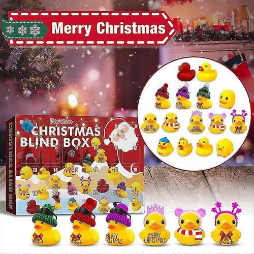 Calendrier de l'Avent 2022 avec 24 canards en caoutchouc, idéal pour les tout-petits, les garçons et les filles.