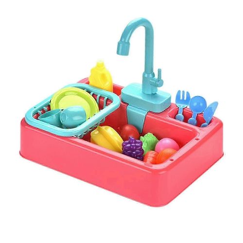 Jouets d'évier de cuisine avec eau courante, 19 pièces, cadeaux éducatifs pour filles et garçons - S-Yvan