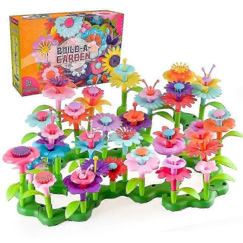 Jardin de fleurs à construire soi-même (52 pièces et 109 pièces) pour enfants - Superbes cadeaux