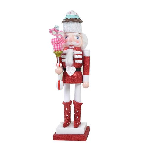 Figurine De Soldat De Noël En Bois Casse-Noisette, Jouet Décoratif Pour Les Fêtes De Noël, Étagères, Table, Maison, 38 Cm