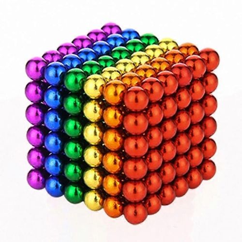 216 Boules Magnétiques Bucky Balls De 3 Mm Pour Enfants, Puzzle Créatif, Jouets Anti-Stress Pour Adultes (Dont 6-B