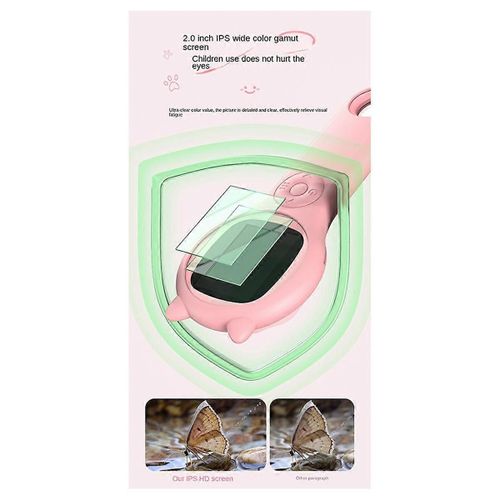 Microscope pour enfants, loupe d'apprentissage à domicile, microscope portable pour l'après-école-H