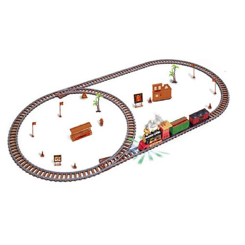 Ensemble de train jouet avec lumières et sons Ensemble de train à vapeur de Noël Rails de chemin de fer Jouets à piles Motricité fine des enfants-stylo mère et enfant