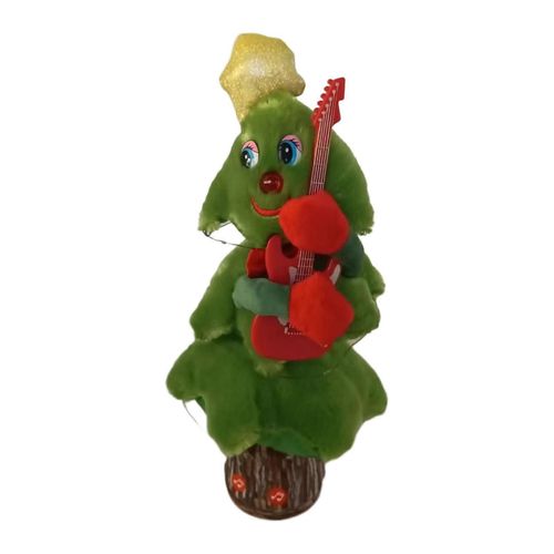 Sapin de Noël chantant et dansant de 15 pouces pour enfants, jouet en peluche musical, décoration de table de festival-11PCS (11PCS)