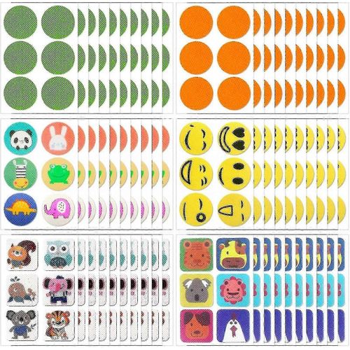 Lot De 360 Autocollants Anti-Moustiques Sans Deet Pour Enfants, Bébés Et Adultes, Pour L'intérieur, L'extérieur, Les Voyages, Le Camping Et Le Sommeil - Motif Aléatoire