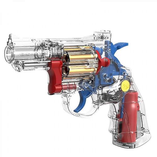 Revolver jouet avec étui transparent, pistolet à mousse avec fléchettes en mousse souple Elite, ensemble de pistolets jouets pour enfants de 5, 6, 7 et 8 ans (court)-K