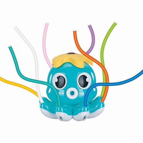 Jouet Arroseur Pour Enfants, 8 Tuyaux D'arrosage Rotatifs, Pieuvre, Jouet D'extérieur, Pelouse, Jardin, Plage, Sable, Eau Pour Jeux D'été, Violet-Chant Lumineux