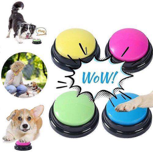 Jouet de communication pour dressage de chiens avec bouton parlant et enregistrement
