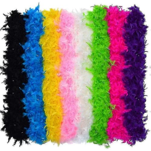 Ensemble de boas en plumes 8 pièces