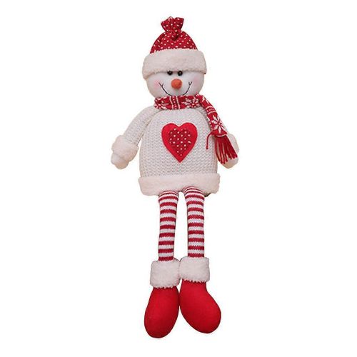 Poupées de Noël exquises, bonhomme de neige rétractable, élan, Père Noël, jouets, ornement d'arbre de Noël pour la décoration des fêtes à la maison