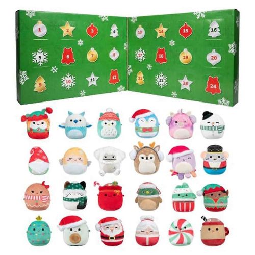 Calendrier de l'Avent Micromallows de 24 jours pour les fêtes Calendrier de l'Avent de Noël Calendrier du compte à rebours de Noël pour enfants et adultes-Bleu