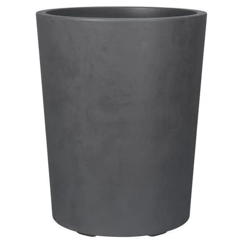 Deroma Pot De Fleurs Vase Millennium R - 43,5 X H53,3 Cm - Anthracite - A Réserve D'eau